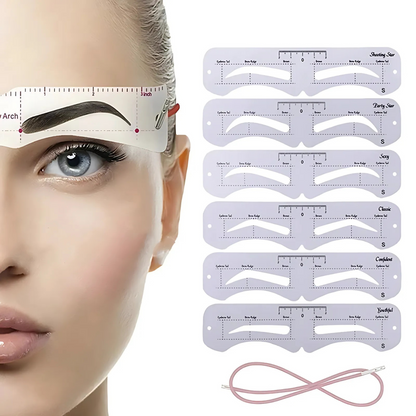Reusable Eyebrow Stencil Kit